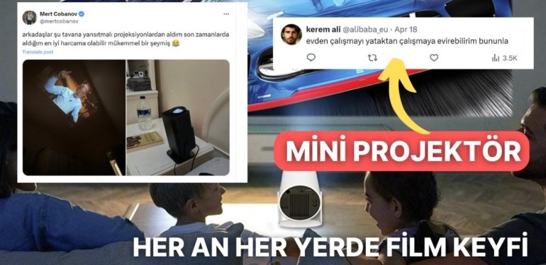 Her An Her Yerde Sinema Keyfini Doruklarda Yaşayabileceğiniz Mini Projektörler