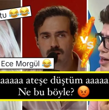 Ece Seçkin, Mert Demir’in Sükunetle Söylediği ‘Ateşe Düştüm’de Acayip Yükselen Yılmaz Morgül’ü Taklit Etti