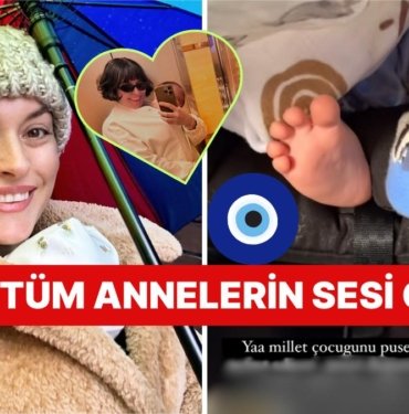 Ezgi Mola’nın İlk Kez Yüzünü Gösterdiği Oğlu Can’ı Uyutmak İçin Seçti Arabesk Şarkı “İşte Annelik” Dedirtti