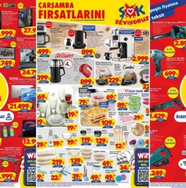 ŞOK’a Tam Otomatik Espresso Makinesi Geliyor! 24 Nisan 2024 ŞOK Aktüel Ürünler Kataloğu