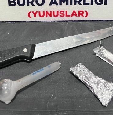 Ticari takside uyuşturucu ele geçirildi