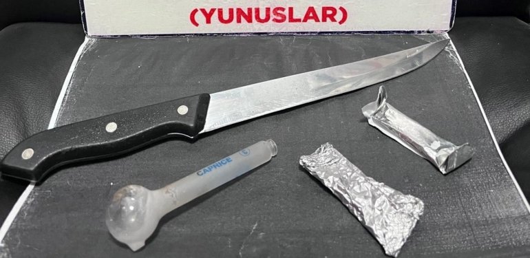 Ticari takside uyuşturucu ele geçirildi