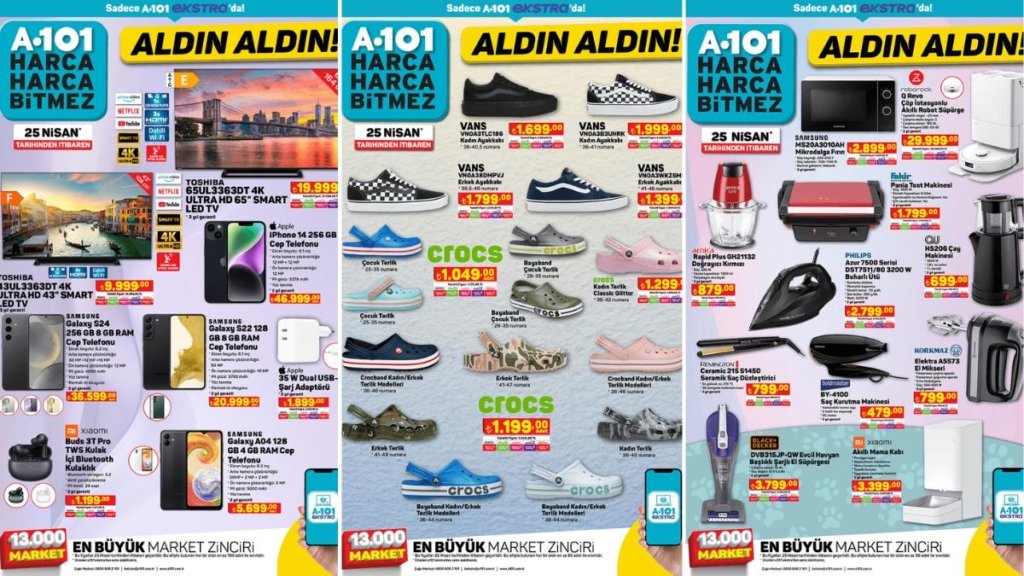 A101’e Kurutmalı Çamaşır Makinesi Geliyor! 25 Nisan 2024 A101 İnternete Özel Aldın Aldın Kataloğu