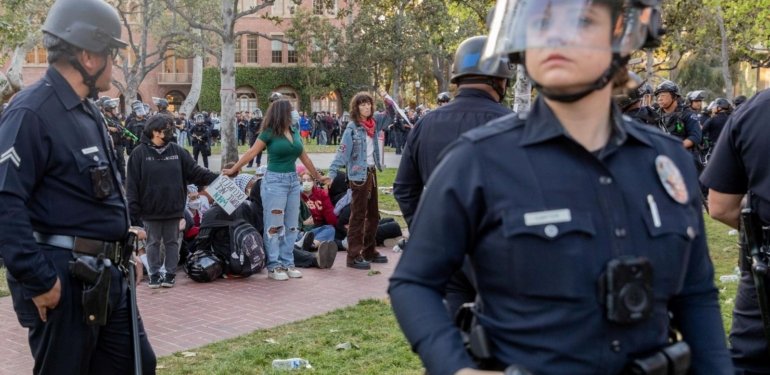 ABD’de Filistin yanlısı öğrenci protestoları büyüyor: En az 570 kişi gözaltına alındı