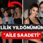 Evlilik Yıldönümünde Aile Saadeti! Hande Erçel ve Hakan Sabancı Çiftler Buluşmasına Birlikte Katıldı