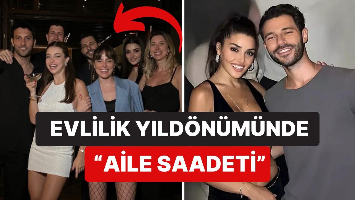 Evlilik Yıldönümünde Aile Saadeti! Hande Erçel ve Hakan Sabancı Çiftler Buluşmasına Birlikte Katıldı