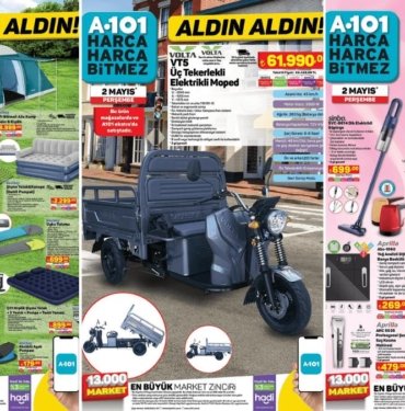 A101’e Çekme Karavan Geliyor! 2 Mayıs 2024 A101 Aldın Aldın Kataloğu