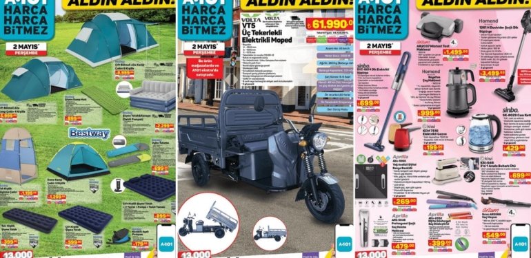 A101’e Çekme Karavan Geliyor! 2 Mayıs 2024 A101 Aldın Aldın Kataloğu