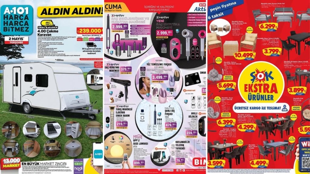 İndirim Günleri Başlıyor! 27 Nisan – 3 Mayıs Haftasında A101, BİM ve ŞOK Aktüel Ürünler Listesinde Ne Var?