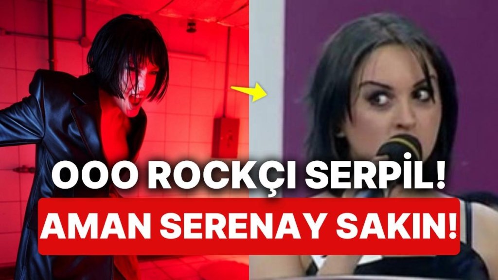 Serenay Sarıkaya’nın Siyah Kısa Saçlı Rockçı Serpil Pozları Bu Tarzı Benimsemesin Diye Dua Ettirecek