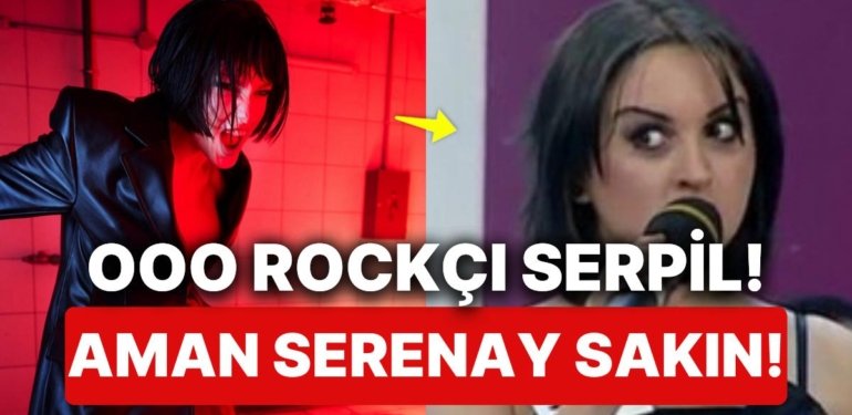 Serenay Sarıkaya’nın Siyah Kısa Saçlı Rockçı Serpil Pozları Bu Tarzı Benimsemesin Diye Dua Ettirecek