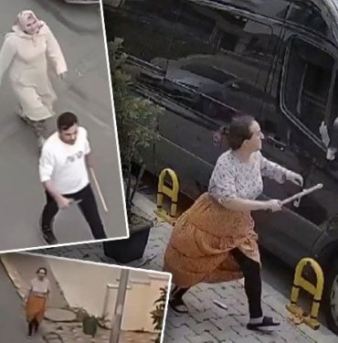 Hatalı park sonrası sopalarla meydan savaşı