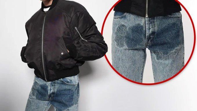 Moda dünyasında “idrar lekeli” pantolon tartışması