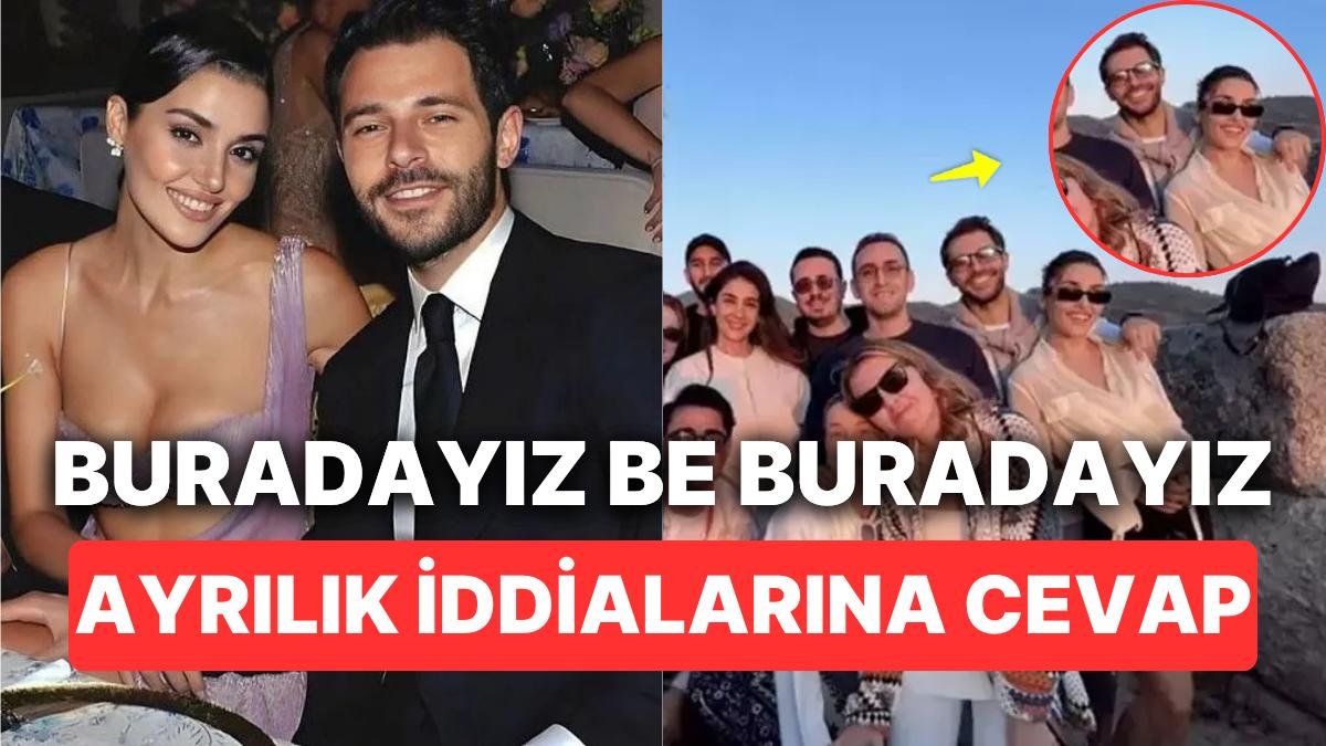 Hande Erçel ve Hakan Sabancı Ayrıldıkları İddialarını Görünce “Mutluyuz” Pozu Vererek Herkese Nispet Yaptı