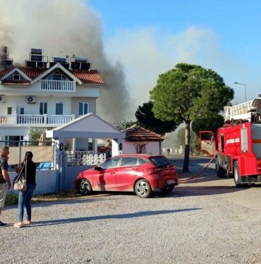 Muğla’da apart otelde yangın paniği