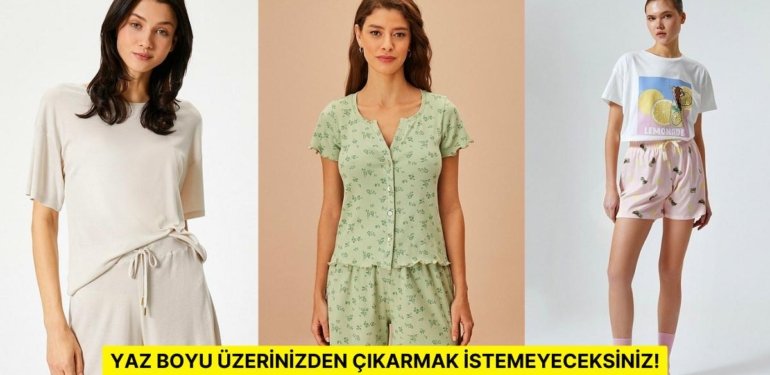 Sıcak Havalarda Üzerinizde Yokmuş Gibi Duracak Pijama İstiyorsanız Sizi Buraya Alalım!