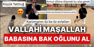 Kıvanç Tatlıtuğ Oğlu Kurt Efe’yle Dans Pozunu Paylaşınca Babalık Çıtası Yine Arş-ı Alaya Çıktı