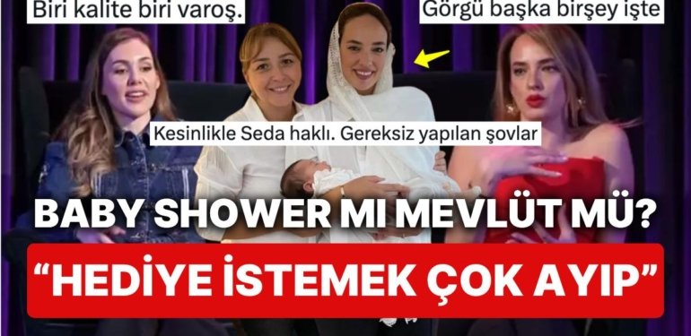 Bebeğine Mevlüt Okutan Seda Bakan Baby Shower Fikrini Savunan Berfu Yenenler’e “Ayıp” Yorumuyla Takdir Topladı