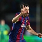 Lewandowski, dün gece İspanya