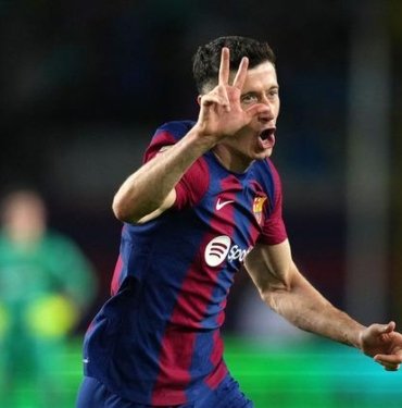 Lewandowski, dün gece İspanya