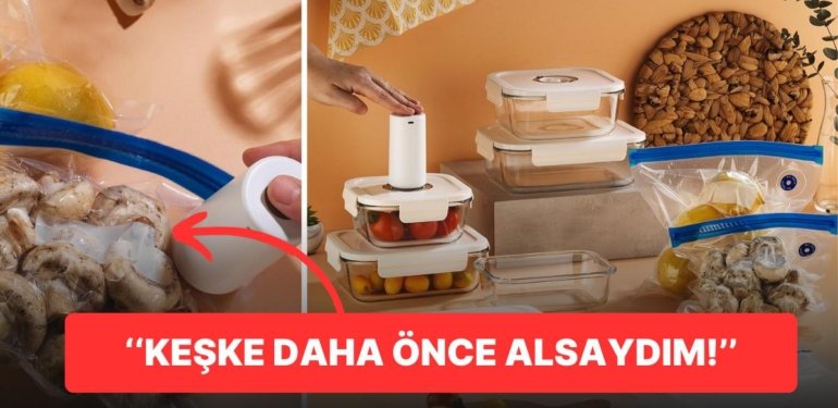 Yemeklerin İlk Günkü Tazeliğini Koruyan Popüler Vakumlu Cam Saklama Kabı Seti İndirimde!
