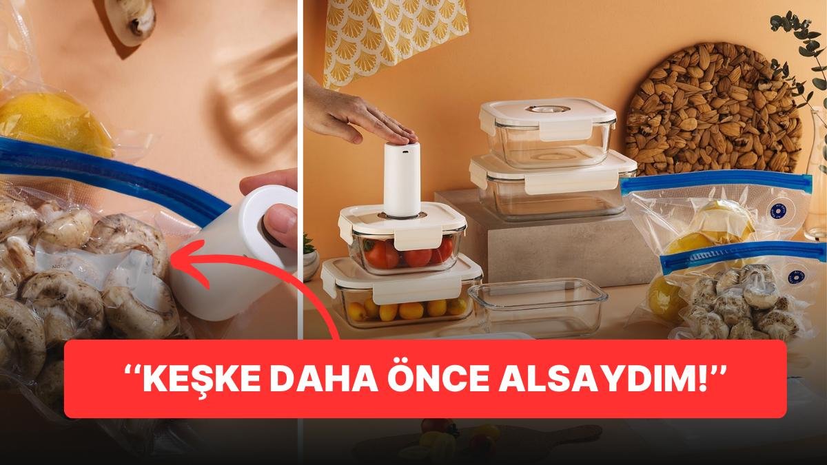 Yemeklerin İlk Günkü Tazeliğini Koruyan Popüler Vakumlu Cam Saklama Kabı Seti İndirimde!