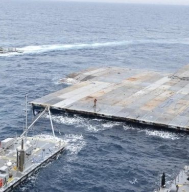 ABD’nin Gazze kıyısına inşa ettiği iskelenin yarısından fazlası tamamlandı