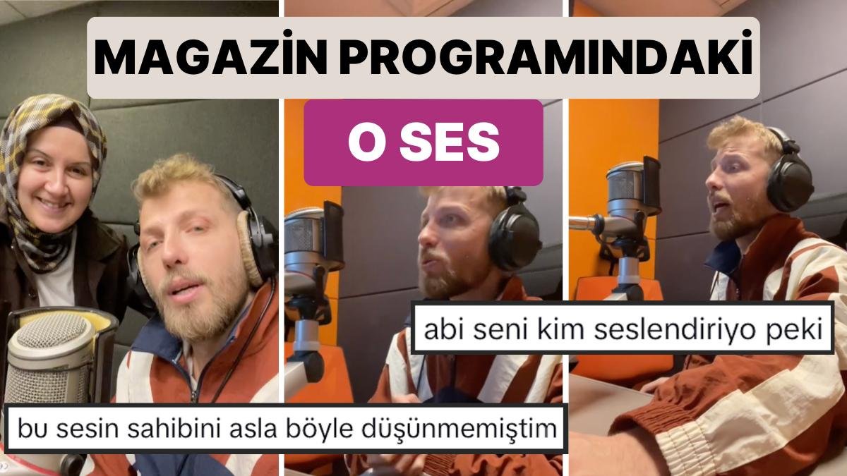 Magazin Programlarından Aşina Olduğumuz Sesin Sahibi Programı Seslendirdiği Anları Paylaştı