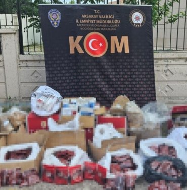 Aksaray’da kaçak tütün operasyonu