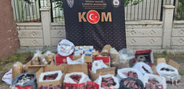 Aksaray’da kaçak tütün operasyonu