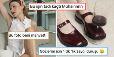 Toynağa Benzetildi: Duygu Özaslan’ın Arasına Şarap Kadehi Sıkıştırdığı Keçi Ayakkabıları Dillere Fena Düştü!