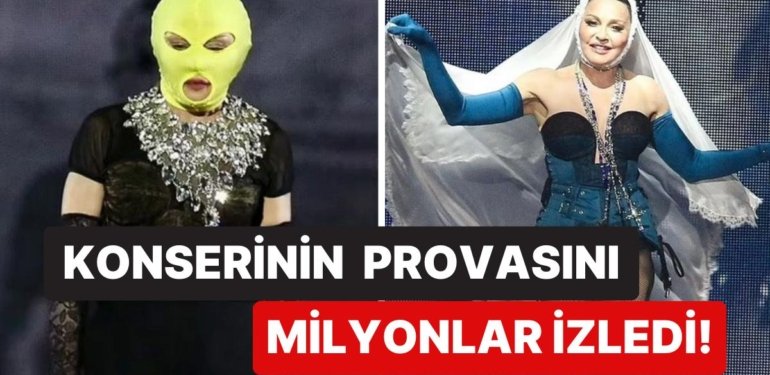 Performanslarıyla Büyüleyen Madonna’nın Brezilya’da Vereceği Konserin Provasında Giydiği Kostümler Olay Oldu