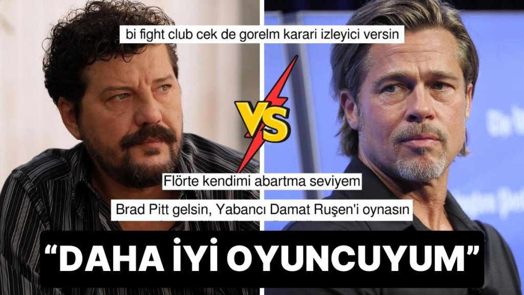 Çok mu Çok İddialıyız? Brad Pitt’ten Daha İyi Oyuncu Olduğunu Söyleyen İlker Aksum Dillere Fena Düştü!