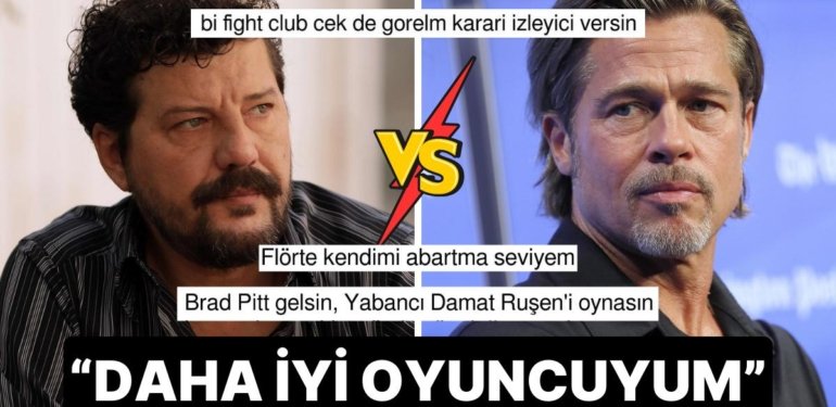 Çok mu Çok İddialıyız? Brad Pitt’ten Daha İyi Oyuncu Olduğunu Söyleyen İlker Aksum Dillere Fena Düştü!