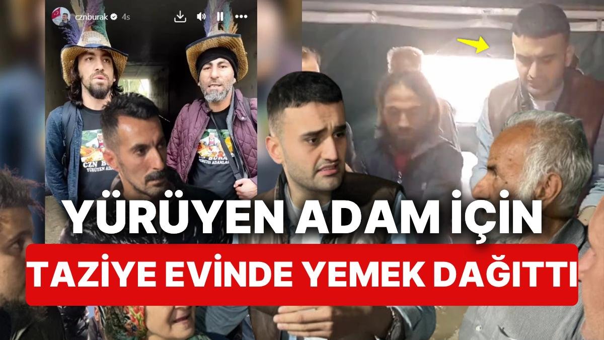 CZN Burak Kendisini Görmek İçin İstanbul’a Gelmek İsterken Vefat Eden Neşet Turan’ın Cenazesinde Yemek Dağıttı