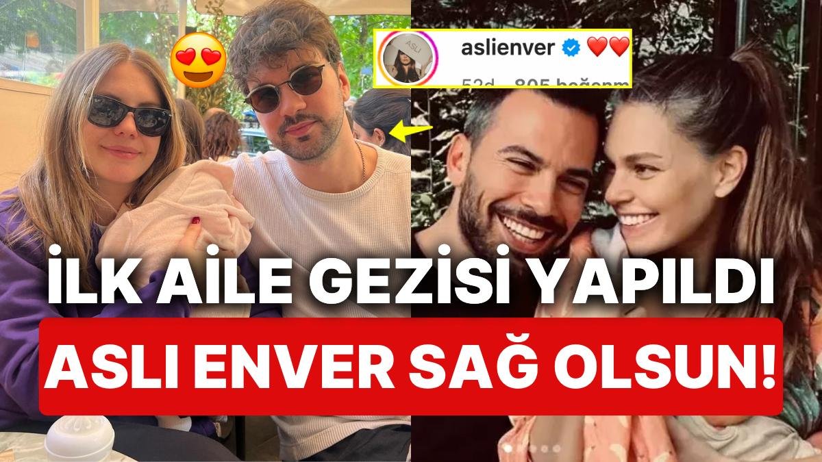 Taze Anne Eda Ece Kızı Mina İpek’le Ailecek İlk Kez Dışarı Çıktıkları Anı Aslı Enver’in Desteğiyle Paylaştı