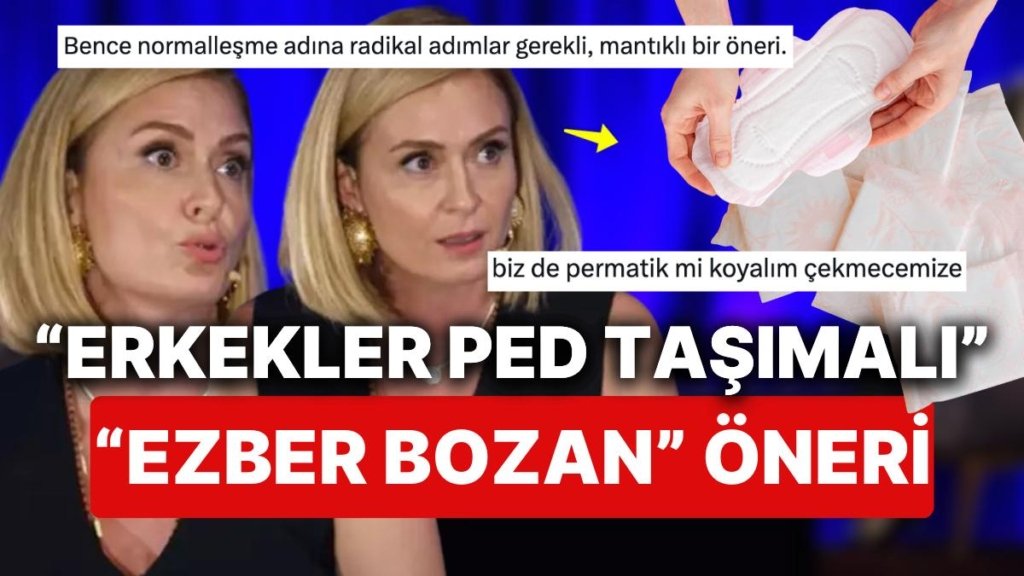 Ceyda Düvenci’nin Erkeklere Yanlarında Ped Bulundurmasını Önerdiği Anlar Görenleri İkiye Böldü