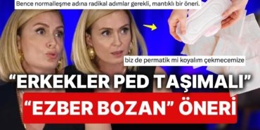 Ceyda Düvenci’nin Erkeklere Yanlarında Ped Bulundurmasını Önerdiği Anlar Görenleri İkiye Böldü