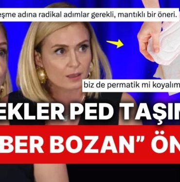 Ceyda Düvenci’nin Erkeklere Yanlarında Ped Bulundurmasını Önerdiği Anlar Görenleri İkiye Böldü