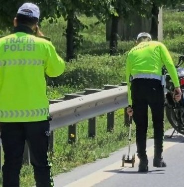 Trafikteki makas can aldı