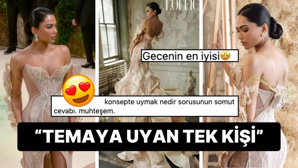 Met Gala’nın Hakkını Verdi! Üzerinde Hareket Eden Kelebeklerle Boy Gösteren Mona Patel Gecenin Favorisi Oldu