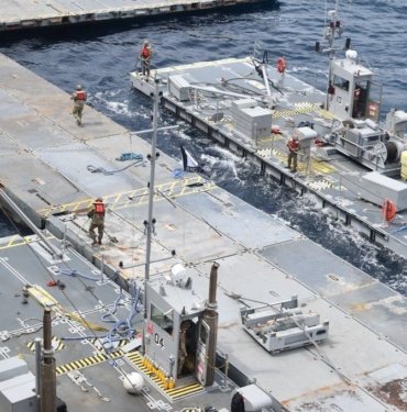 ABD’nin Gazze kıyısına inşa ettiği iskelenin yapımı tamamlandı