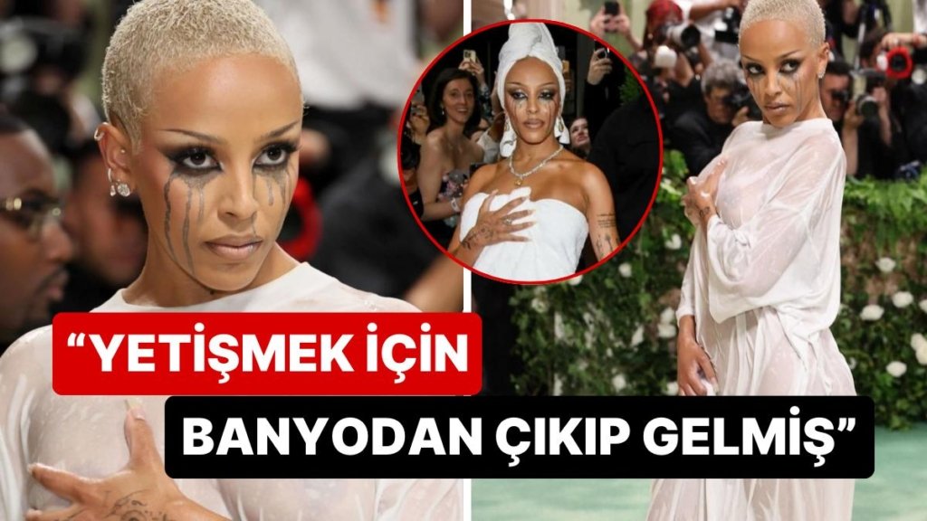Moda Dünyasının En Gözde Etkinliği Olan Met Gala’ya Islak Tişörtle Katılan Doja Cat Kendini Yine Belli Etti