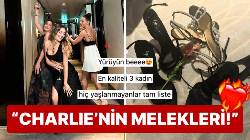 Felekten Bir Gece Çalan Sinem Kobal, Burçin Terzioğlu ve Yasemin Özilhan’ın Pozları Ortalığı Ayağa Kaldırdı!