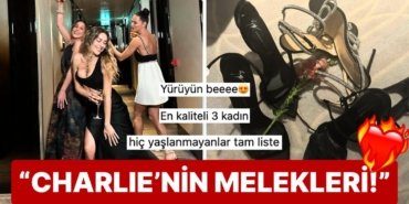 Felekten Bir Gece Çalan Sinem Kobal, Burçin Terzioğlu ve Yasemin Özilhan’ın Pozları Ortalığı Ayağa Kaldırdı!