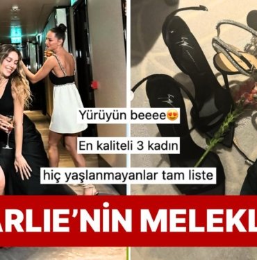 Felekten Bir Gece Çalan Sinem Kobal, Burçin Terzioğlu ve Yasemin Özilhan’ın Pozları Ortalığı Ayağa Kaldırdı!