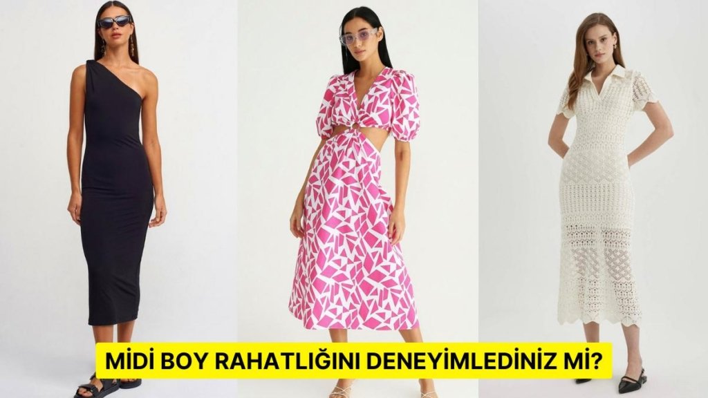 Gündelik Kombinlerinizde Midi Elbiseler Tercih Etmeyi Seviyorsanız Bu 12 Parça Tam Size Göre!