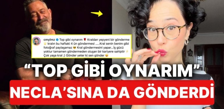 Necla Karahalil’den Laf Üstüne Laf Yiyen Cem Yılmaz’ın “Top Gibi Oynarım” Cevabı Tatsız Oldu
