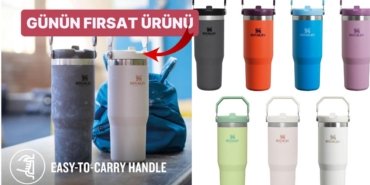 Günün Fırsatı: Çok Satanlar Listesinin Yıldızı Stanley The IceFlow Flip Straw Pipetli Termos İndirimde!