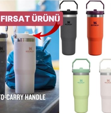 Günün Fırsatı: Çok Satanlar Listesinin Yıldızı Stanley The IceFlow Flip Straw Pipetli Termos İndirimde!
